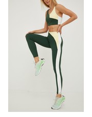 Legginsy legginsy treningowe Elara damskie kolor zielony wzorzyste - Answear.com Only Play