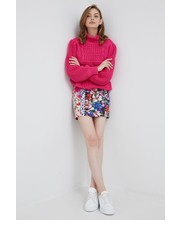 Sweter sweter damski kolor różowy ciepły z półgolfem - Answear.com Y.A.S
