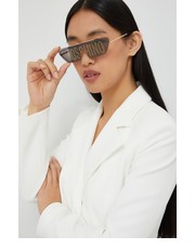 Okulary okulary przeciwsłoneczne damskie kolor złoty - Answear.com Moschino