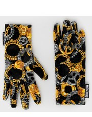 Rękawiczki rękawiczki damskie kolor czarny - Answear.com Moschino
