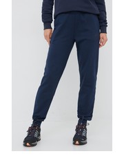 Spodnie spodnie dresowe bawełniane damskie kolor granatowy gładkie - Answear.com Jack Wolfskin