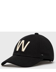 Czapka Weekend  czapka bawełniana kolor czarny z aplikacją - Answear.com Max Mara