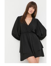 Sukienka sukienka kolor czarny mini rozkloszowana - Answear.com Patrizia Pepe
