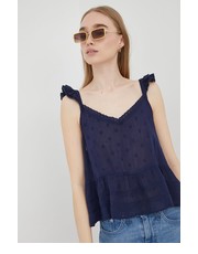 Bluzka bluzka damska kolor granatowy gładka - Answear.com Superdry