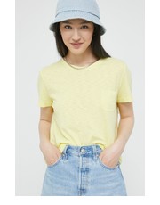 Bluzka t-shirt damski kolor żółty - Answear.com Superdry