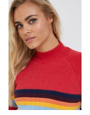 Bluza bluza damska kolor czerwony z nadrukiem - Answear.com Superdry