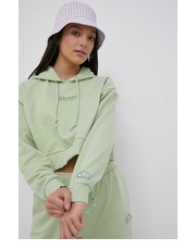 Bluza bluza bawełniana damska kolor zielony z kapturem z aplikacją - Answear.com Ellesse