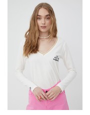 Bluzka longsleeve damski kolor biały - Answear.com Femi Stories
