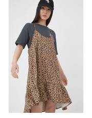 Sukienka sukienka kolor brązowy mini rozkloszowana - Answear.com Femi Stories