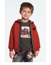 Bluza bluza dziecięca kolor czerwony z kapturem gładka - Answear.com Mayoral