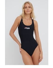 Strój kąpielowy jednoczęściowy strój kąpielowy Salou kolor czarny miękka miseczka - Answear.com Fila
