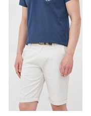 Krótkie spodenki męskie szorty męskie kolor biały - Answear.com Lindbergh
