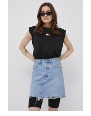 Bluzka t-shirt bawełniany kolor czarny - Answear.com Tommy Jeans