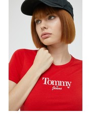 Bluzka t-shirt damski kolor czerwony - Answear.com Tommy Jeans