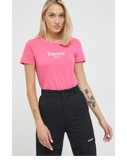 Bluzka t-shirt damski kolor różowy - Answear.com Tommy Jeans