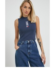 Bluzka top damski kolor granatowy - Answear.com Tommy Jeans