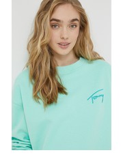 Bluza bluza damska kolor turkusowy z aplikacją - Answear.com Tommy Jeans