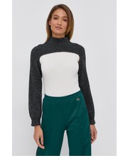 Sweter Sweter wełniany damski kolor kremowy z golfem - Answear.com Twinset