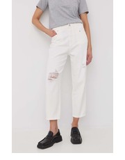 Jeansy jeansy damskie kolor biały high waist - Answear.com Twinset