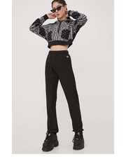 Spodnie spodnie dresowe damskie kolor czarny gładkie - Answear.com Champion