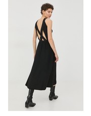 Sukienka sukienka kolor czarny midi rozkloszowana - Answear.com Gestuz