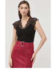 Bluzka bluzka damska kolor czarny gładka - Answear.com Morgan