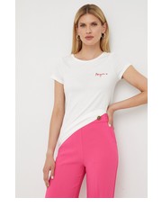 Bluzka t-shirt damski kolor biały - Answear.com Morgan