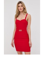 Sukienka sukienka kolor czerwony mini dopasowana - Answear.com Morgan