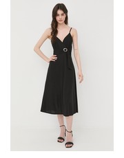 Sukienka sukienka kolor czarny mini rozkloszowana - Answear.com Morgan