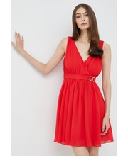 Sukienka sukienka kolor czerwony mini rozkloszowana - Answear.com Morgan