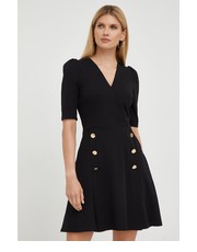 Sukienka sukienka kolor czarny mini dopasowana - Answear.com Morgan