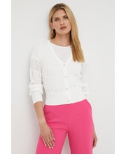 Sweter kardigan damski kolor biały lekki - Answear.com Morgan