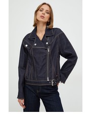 Kurtka kurtka jeansowa damska kolor granatowy przejściowa - Answear.com Armani Exchange