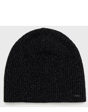 Czapka czapka z domieszką wełny kolor czarny z domieszką wełny - Answear.com Armani Exchange