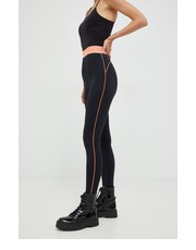 Legginsy legginsy damskie kolor czarny z aplikacją - Answear.com Armani Exchange