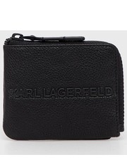 Portfel portfel skórzany męski kolor czarny - Answear.com Karl Lagerfeld
