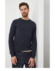 Sweter męski sweter bawełniany męski kolor granatowy lekki - Answear.com Karl Lagerfeld