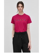 Bluzka t-shirt bawełniany kolor różowy - Answear.com Karl Lagerfeld