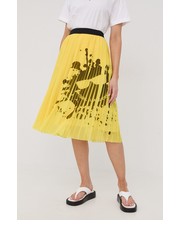 Spódnica spódnica kolor żółty midi rozkloszowana - Answear.com Karl Lagerfeld