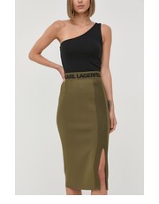 Spódnica spódnica kolor zielony midi ołówkowa - Answear.com Karl Lagerfeld