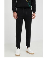 Spodnie męskie spodnie dresowe męskie kolor czarny z aplikacją - Answear.com Karl Lagerfeld