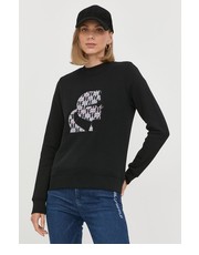 Bluza bluza damska kolor czarny z aplikacją - Answear.com Karl Lagerfeld
