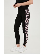 Legginsy legginsy damskie kolor czarny z nadrukiem - Answear.com Hype