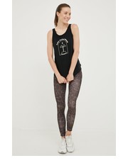 Legginsy legginsy damskie kolor brązowy wzorzyste - Answear.com Hype