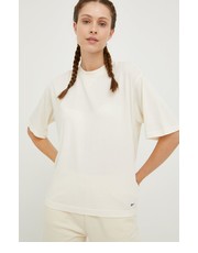 Bluzka t-shirt bawełniany kolor beżowy - Answear.com Reebok Classic