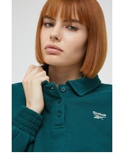 Bluza bluza bawełniana damska kolor zielony gładka - Answear.com Reebok Classic