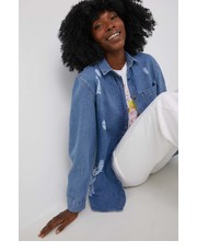 Koszula koszula jeansowa damska relaxed z kołnierzykiem klasycznym - Answear.com Answear Lab