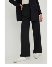 Spodnie spodnie damskie kolor czarny proste high waist - Answear.com Answear Lab