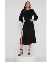 Sukienka sukienka kolor czarny midi rozkloszowana - Answear.com Answear Lab