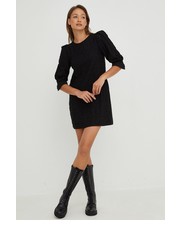 Sukienka sukienka bawełniana kolor czarny mini dopasowana - Answear.com Answear Lab